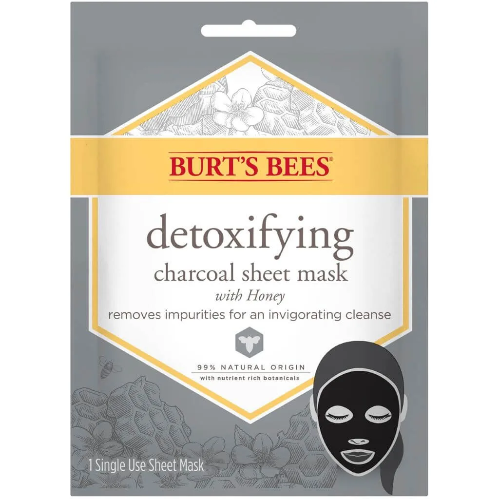 Burt's Bees Detoxifying Charcoal Sheet Face Mask Burt's Bees Detoxifying Charcoal Sheet Face Mask