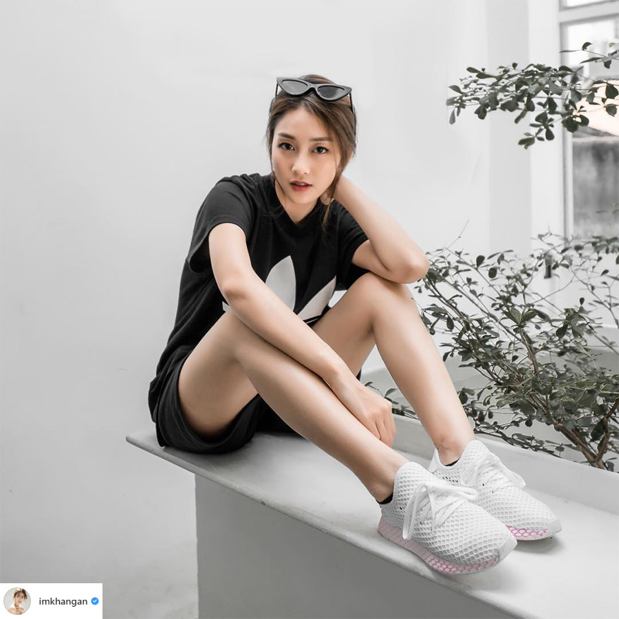 elle việt nam giày sneakers trắng khả ngân