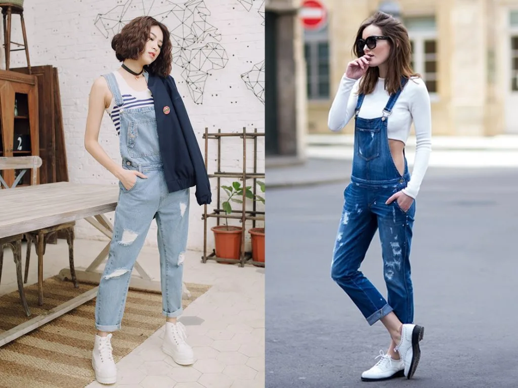 Chào Hè với phong cách thời trang quần yếm jean