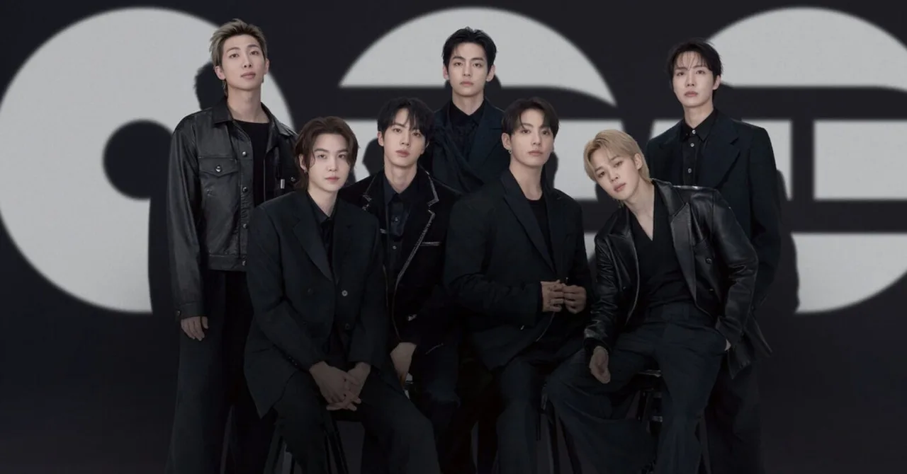 poster nhóm BTS quảng bá cho album ARIRANG