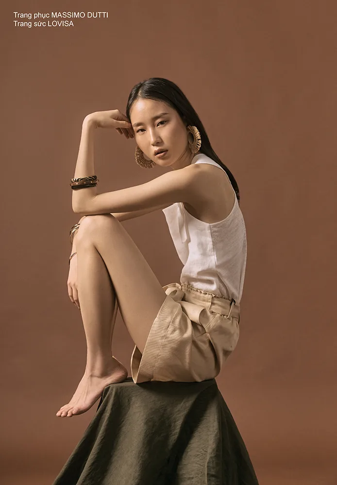 chất liệu linen 5 trang phục linen với quần shorts và áo phông