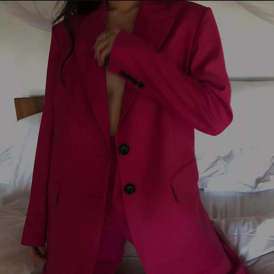 set blazer và quần đồng màu