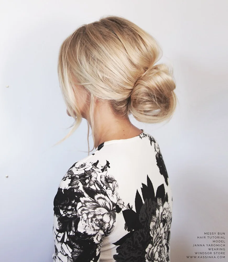 cách búi tóc messy bun 6 cách búi tóc messy bun 6