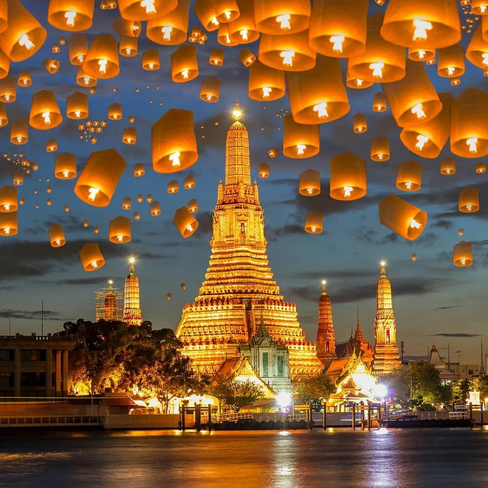 lễ hội đèn trời ở chiang mai