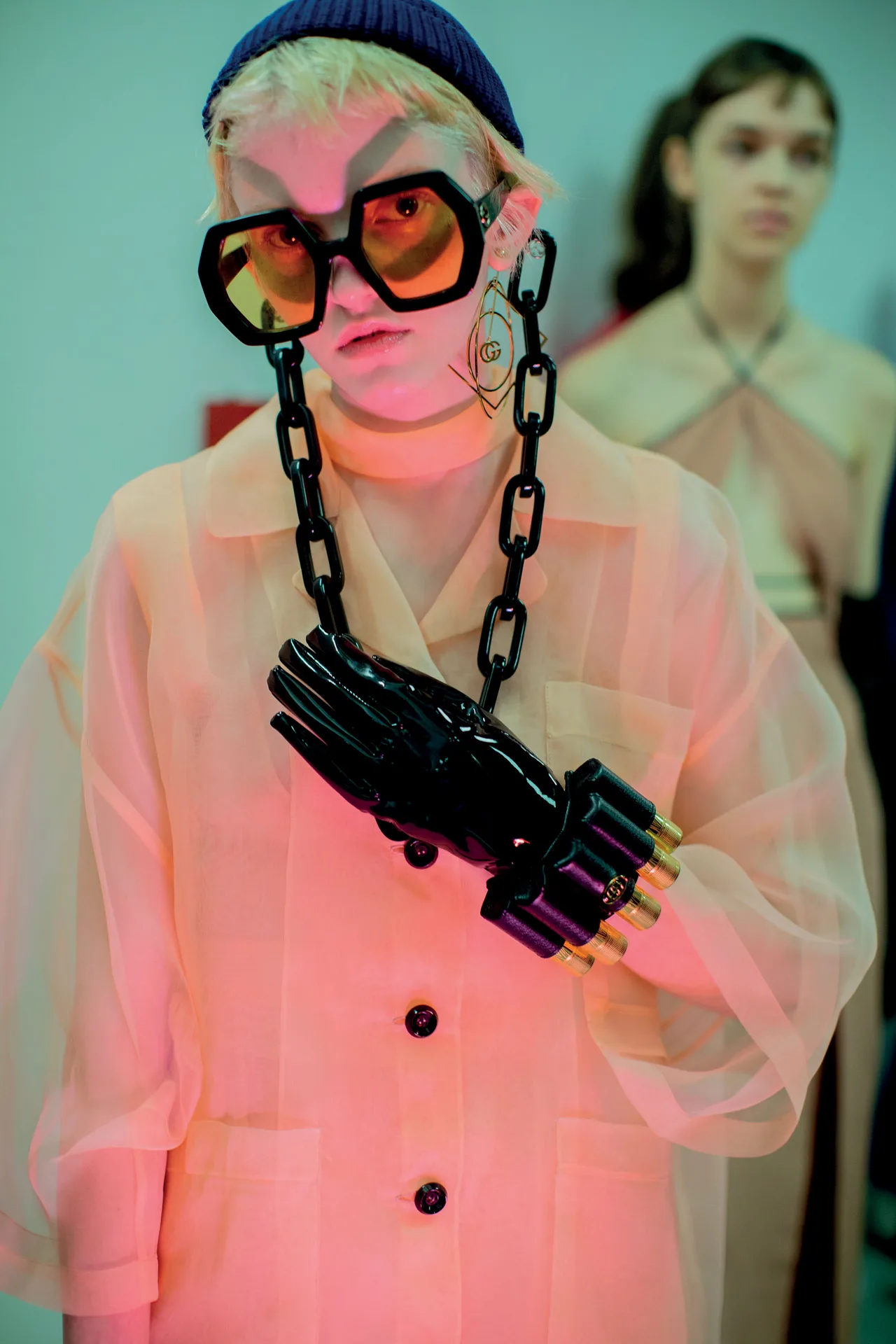 hậu trường tham gia show Gucci hậu trường tham gia show Gucci