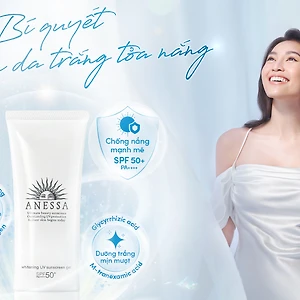 Gel chống nắng dưỡng trắng Anessa Whitening UV Sunscreen Gel - bí quyết cho làn da trắng tỏa sáng.