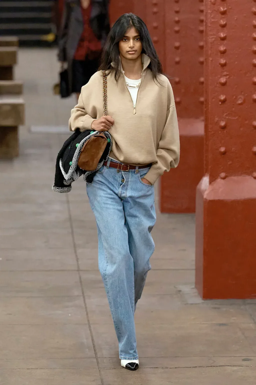 A shot of the Chanel Métiers d'Art 2025 2026 fashion show with Bhavitha Mandava Courtesy of CHANEL