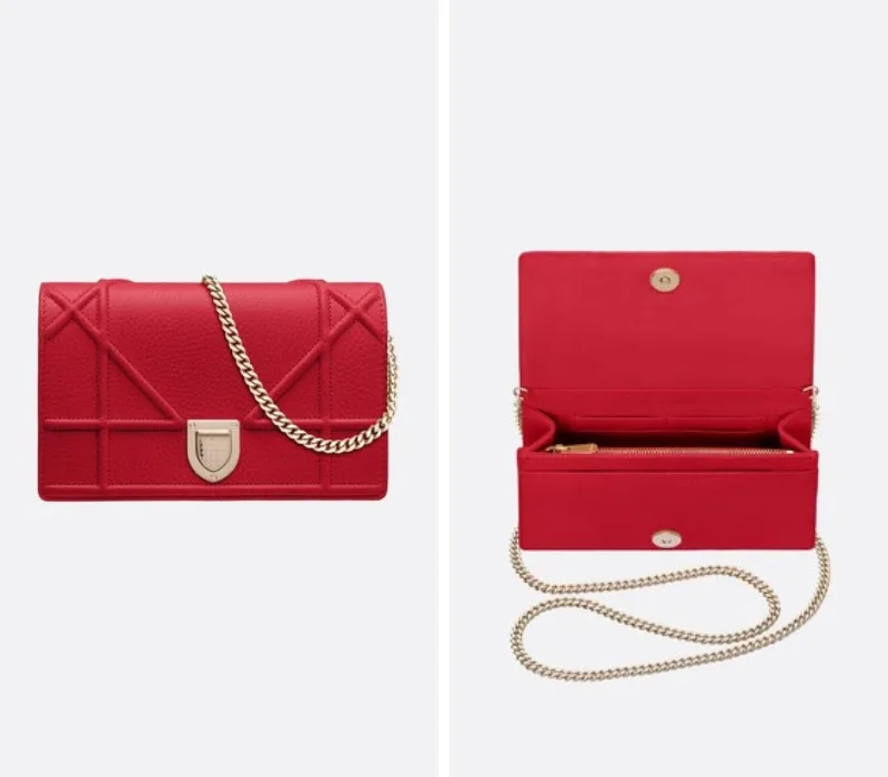 thời trang Giáng Sinh Dior 02 túi xách đỏ dior