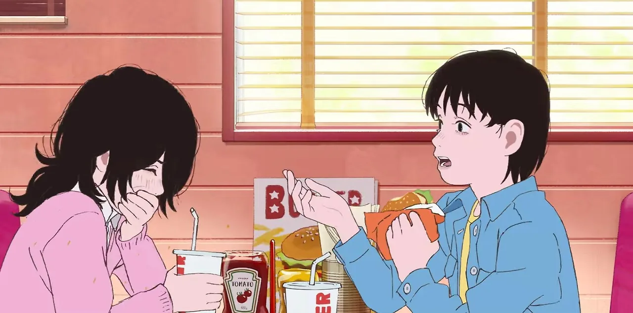 hai đứa trẻ trong bộ phim anime look back