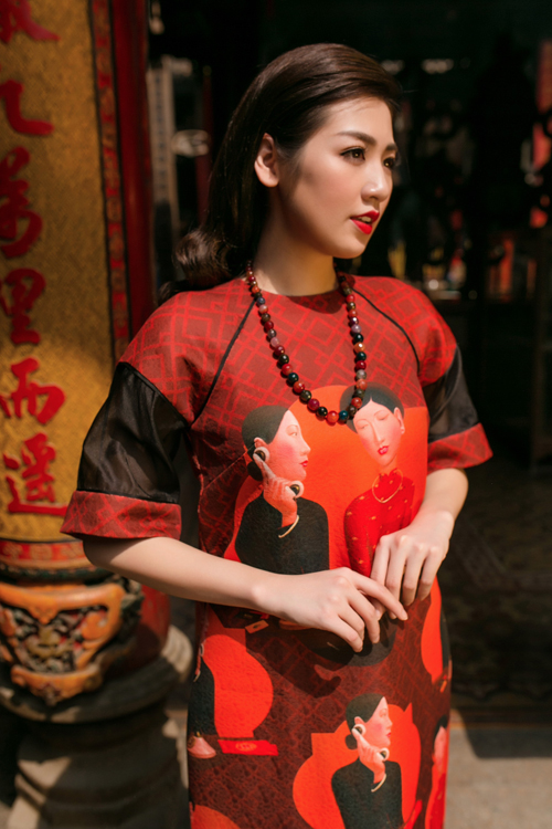 Áo dài của Adrian Anh Tuấn x Chinh - elle man 4