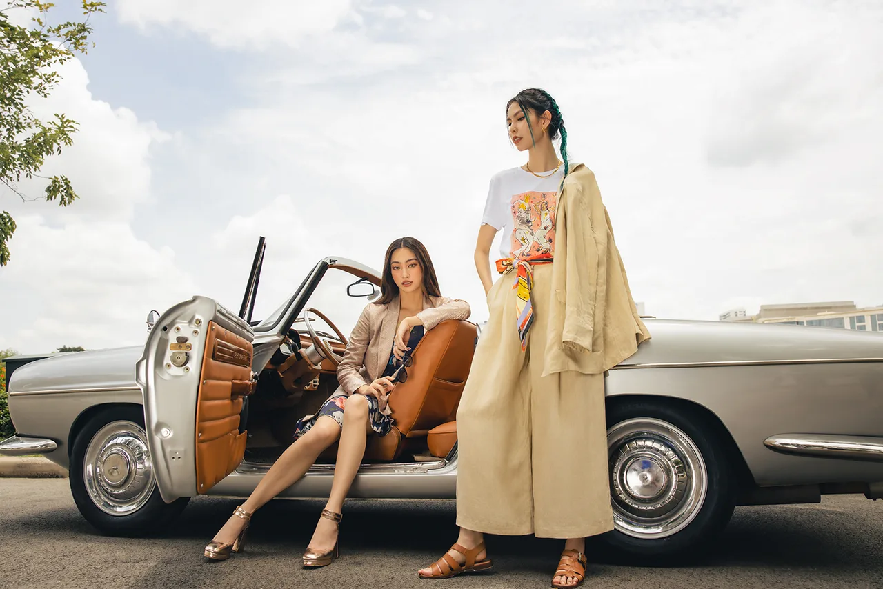 đôi bạn thân Lương Thùy Linh và TyhD mix n match phong cách công sở