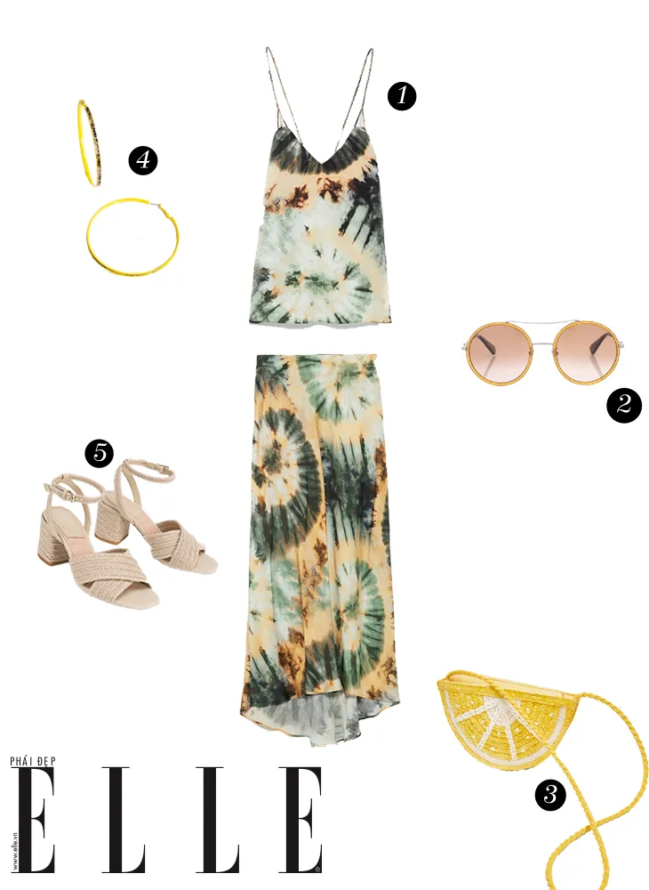 ELLE Style Calendar tháng 4 tie dye 5