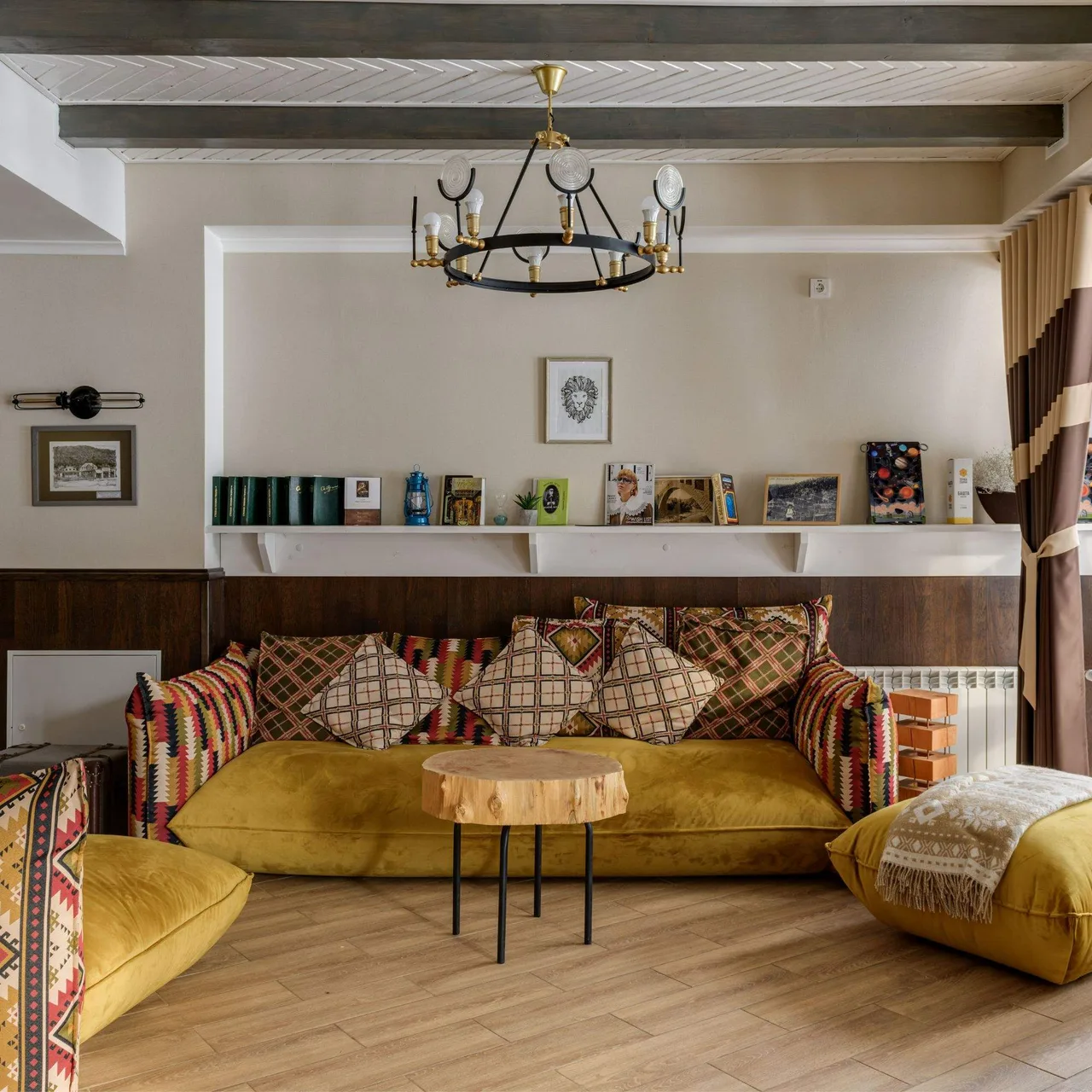 Quy tắc đặt sofa tựa vào tường trong phòng khách
