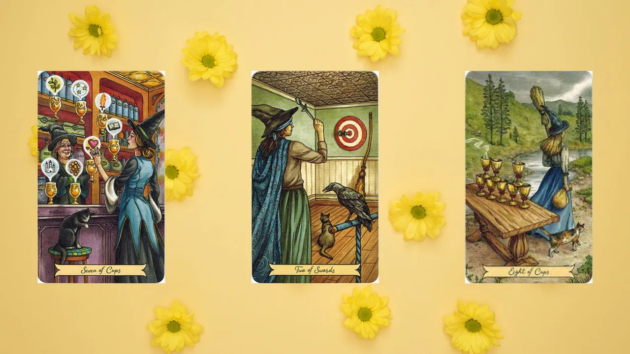 trải bài tarot tụ 2