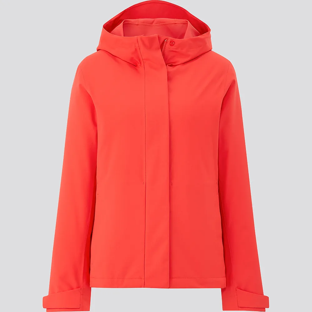 áo khoác parka blocktech uniqlo màu đỏ chống tia uv