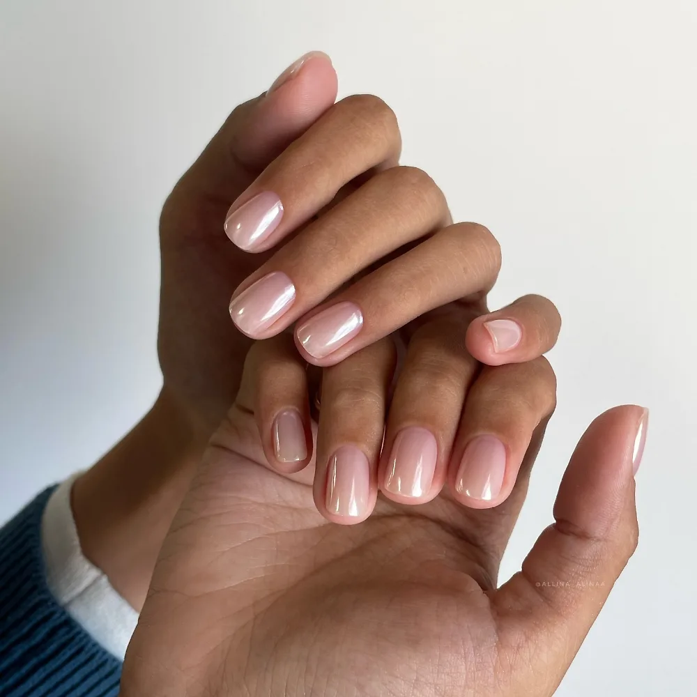 kiểu nails sơn satin