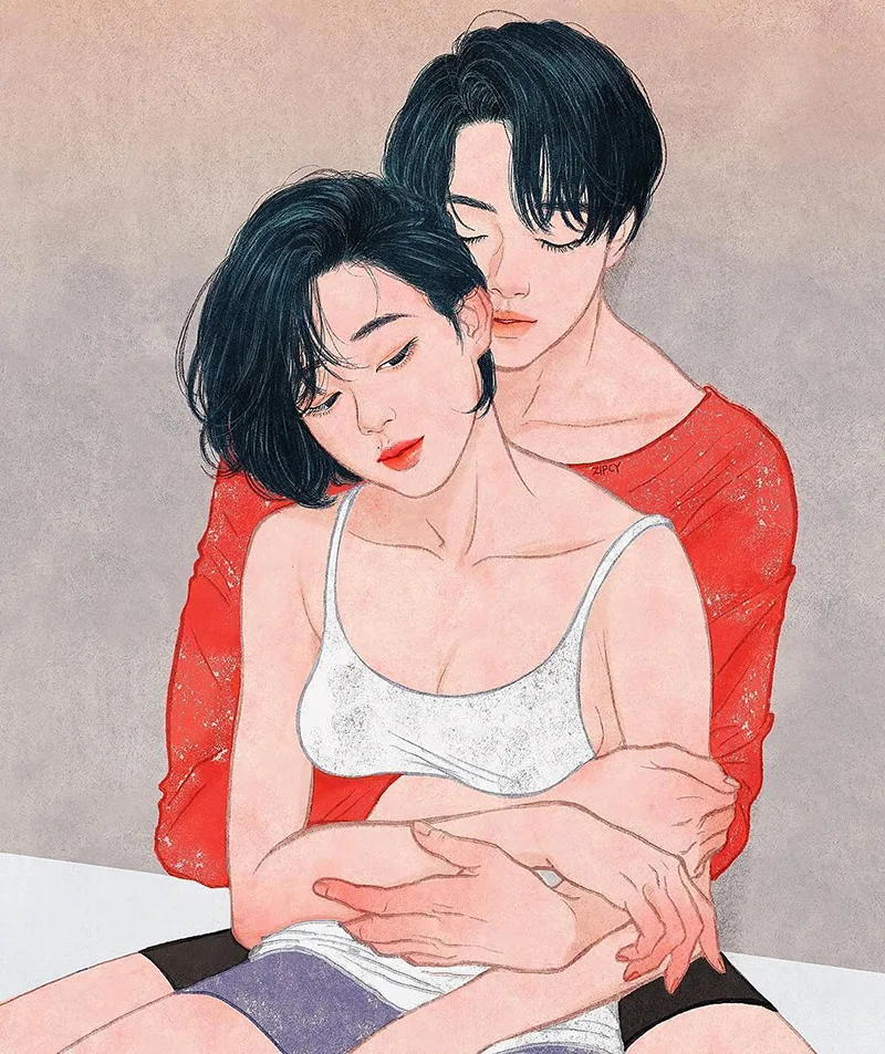 Couple Portrait (Ảnh: Zipcy - Korean Artist)