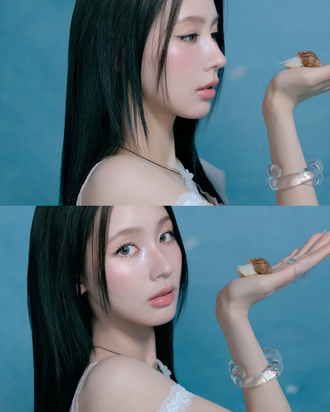 miyeon trong teaser my lover, làn da căng bóng, má hồng pastel và ánh nhìn trong trẻo