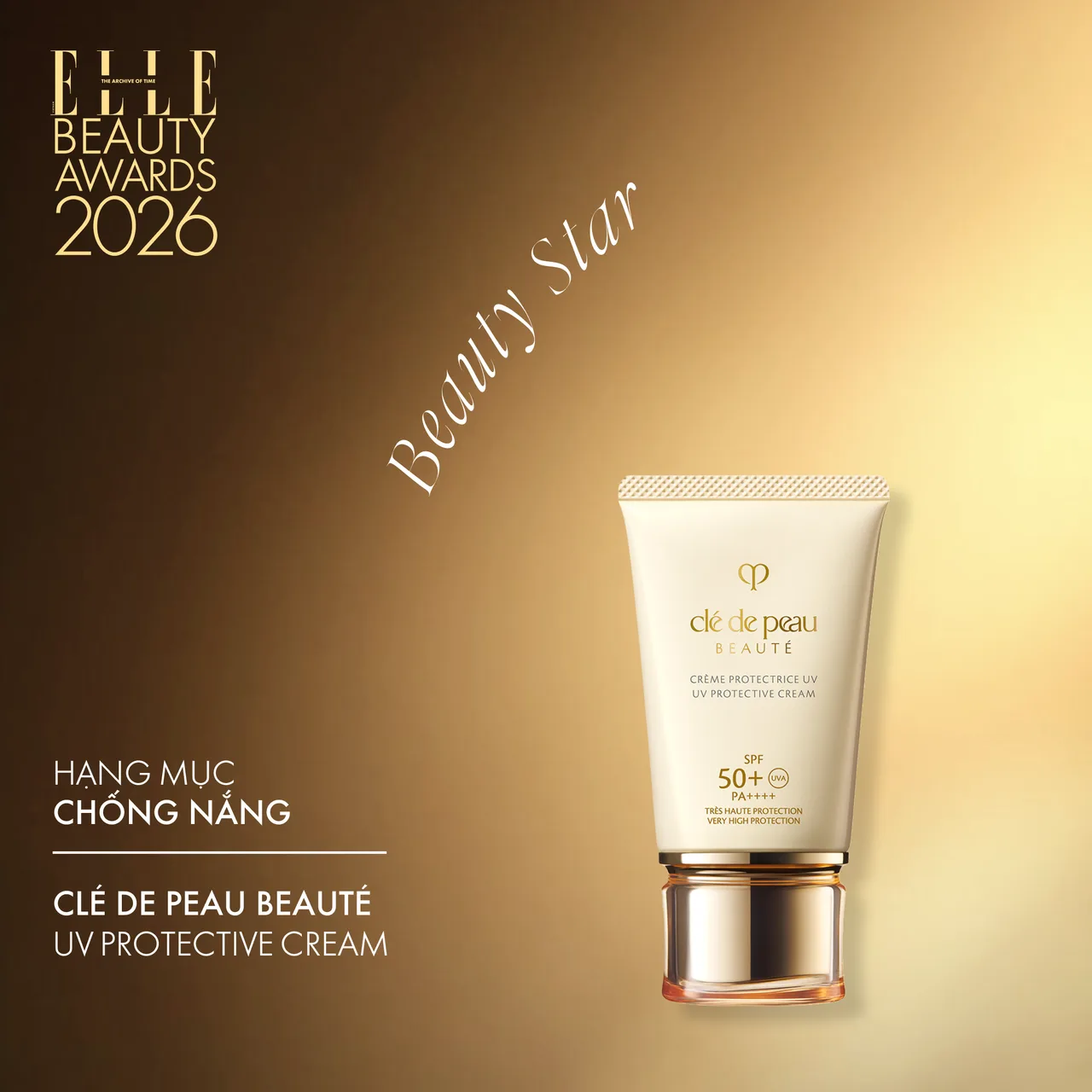 Clé de Peau Beauté UV Protective Cream - sản phẩm thắng giải elle beauty awards 2026