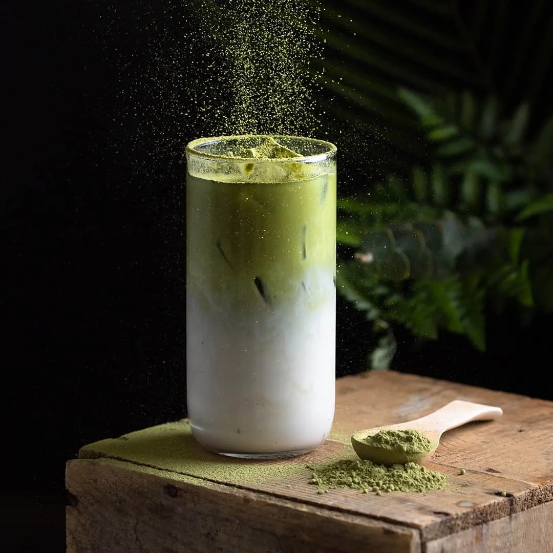 Matcha sữa hạt sương sáo