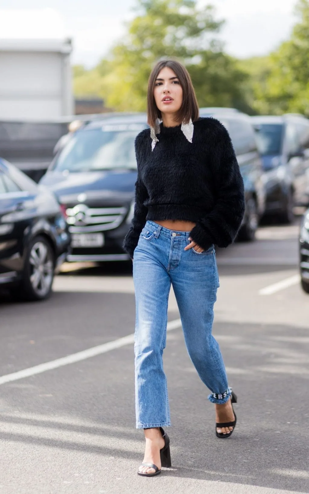 ELLE style calendar quần jeans dáng dài 3