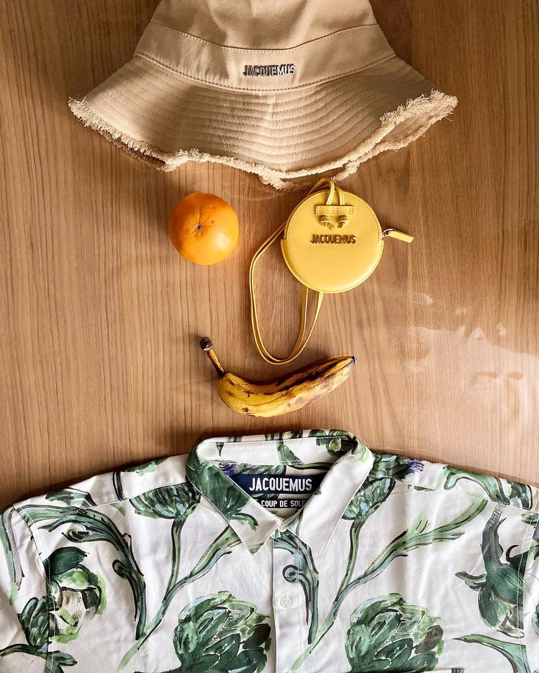 thử thách jacquemus challenge mặt người bằng trái cây và túi xách