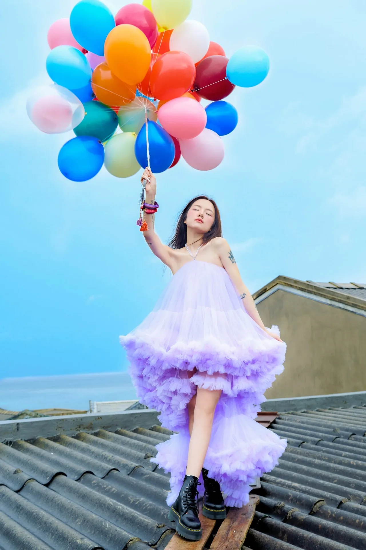 phương ly diện váy tím trong mv thichthich