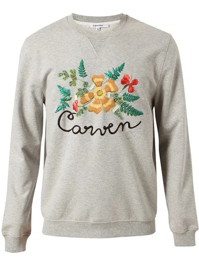 CARVEN - họa tiết thêu hoa, chất liệu cotton