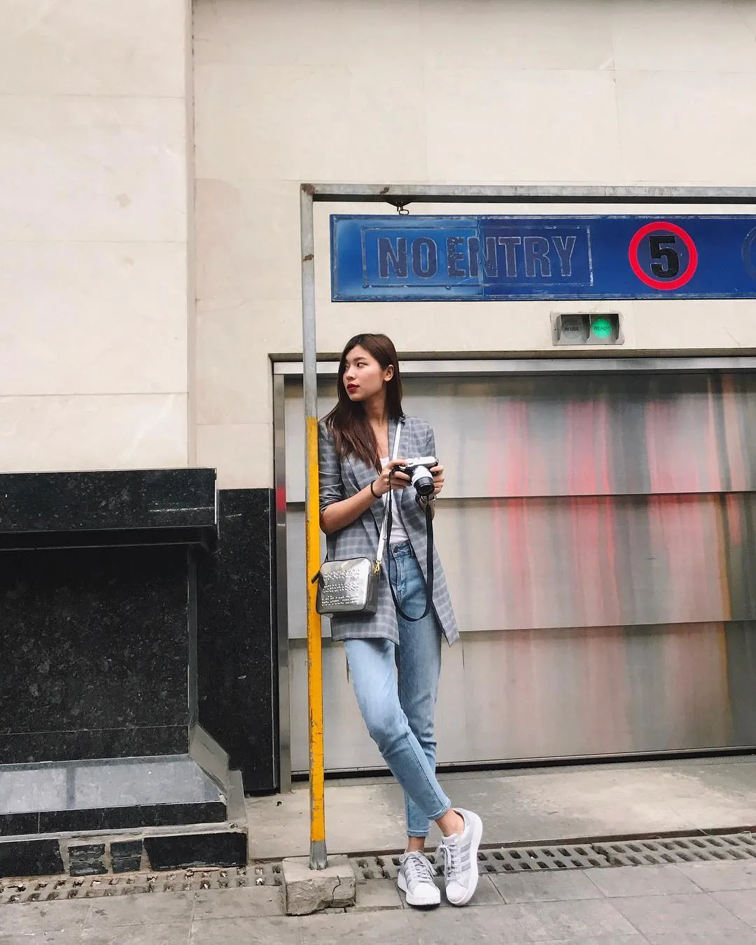 Áo khoác blazer kẻ caro 17 Áo khoác blazer kẻ caro 17