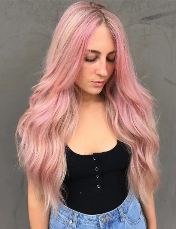 màu nhuộm tóc đẹp pinky hair 5