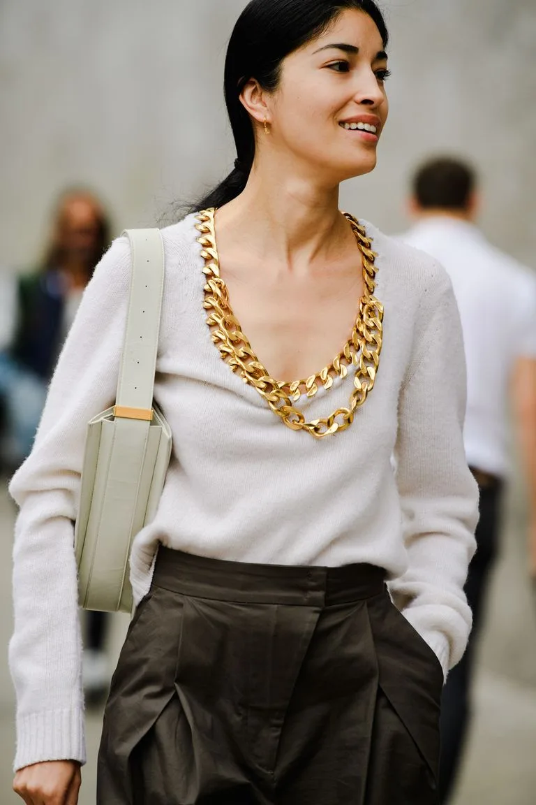dây chuyền chain links mạ vàng