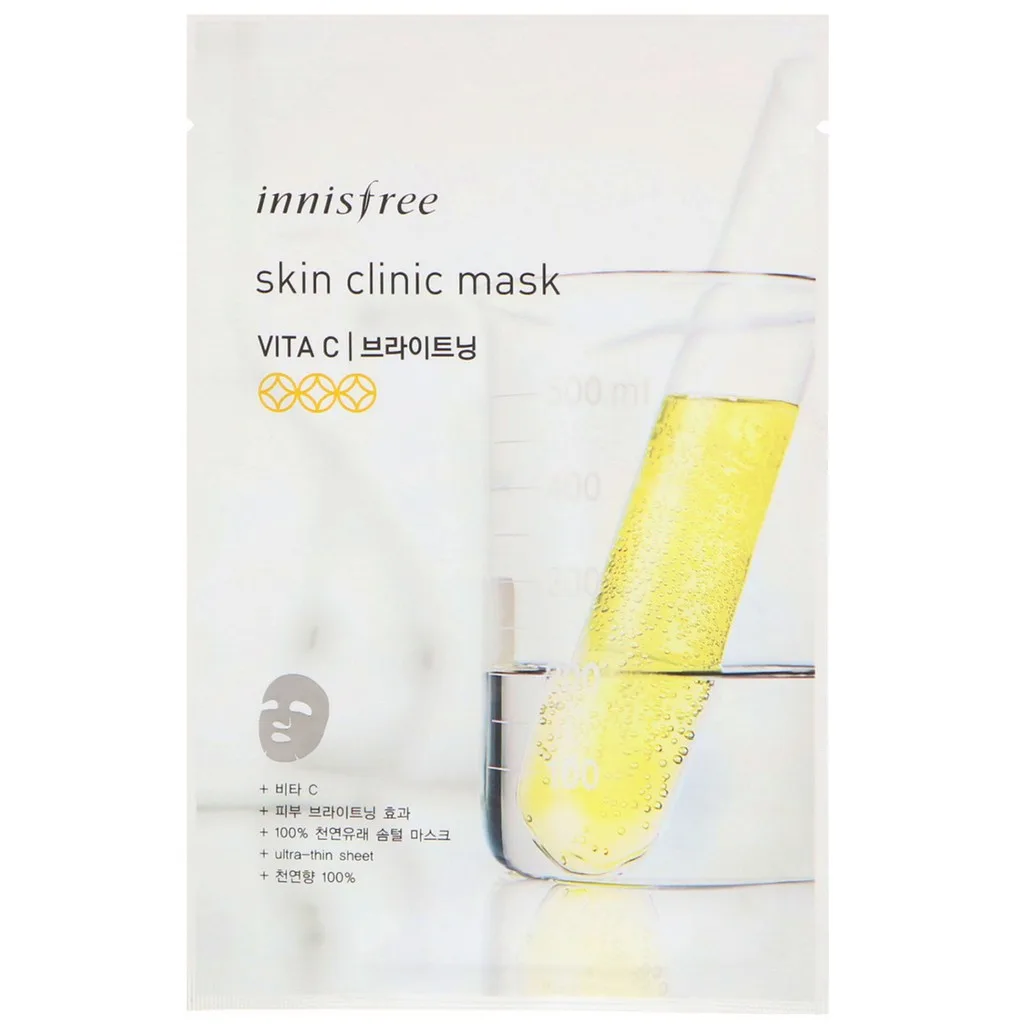 mặt nạ giấy innisfree clinic sáng da vita c