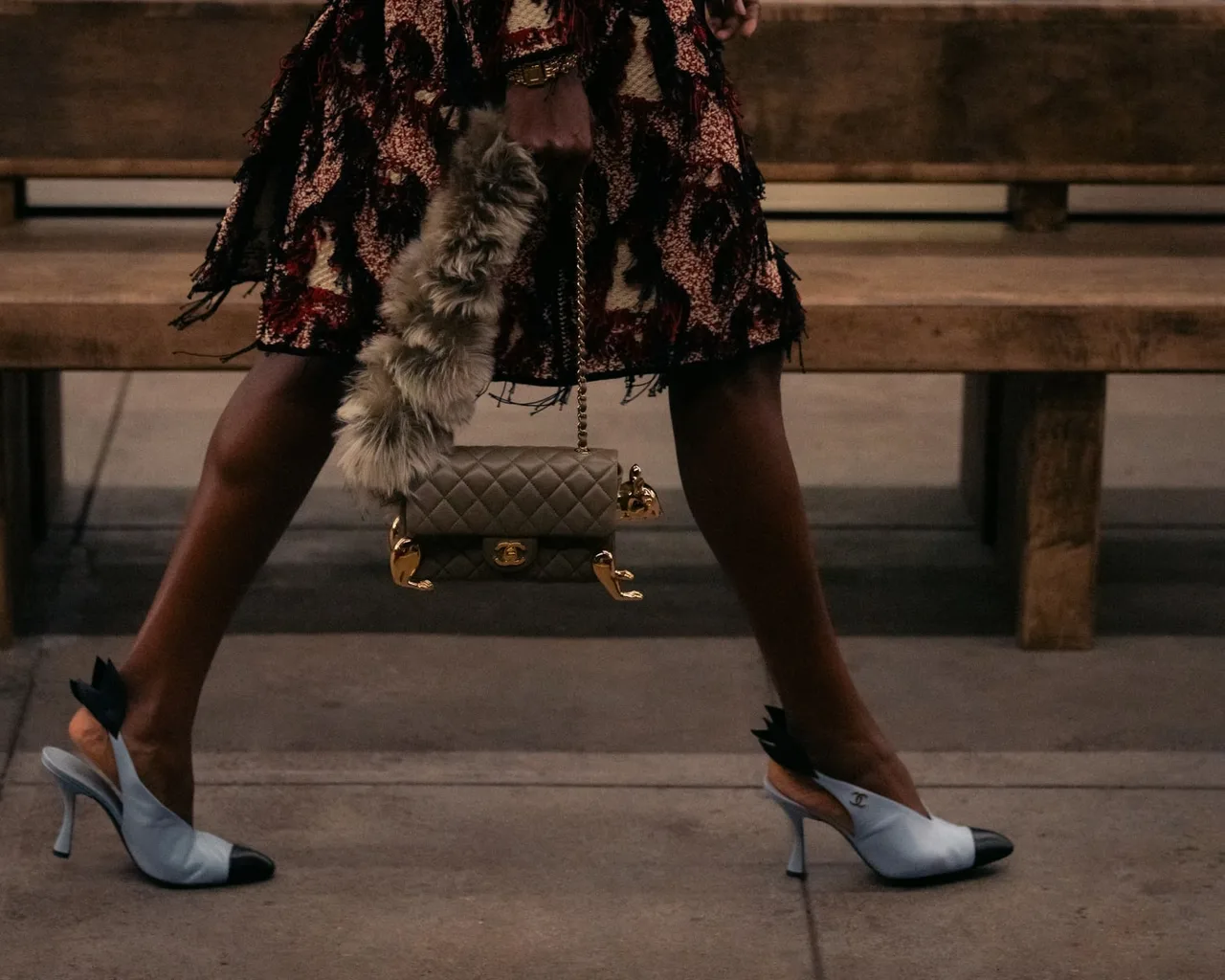 slingback xanh