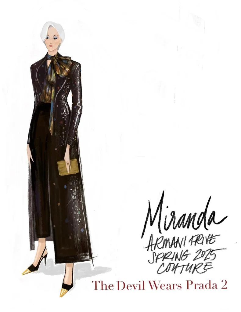 Miranda trong áo khoác Armani Privé