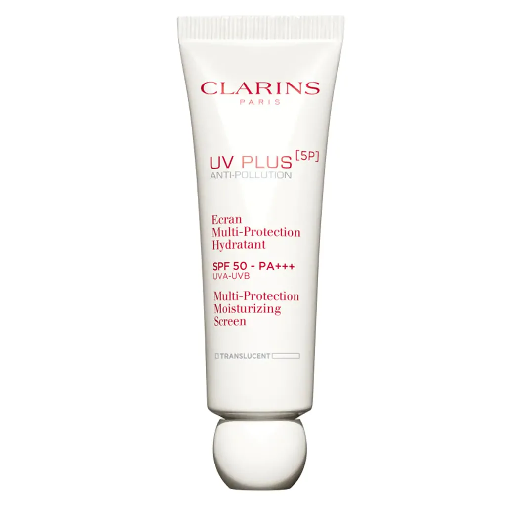 Dùng kem chống nắng Clarins để bảo vệ da khỏi ánh mặt trời và thâm mụn