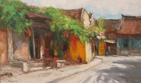 Nắng Hội An của Họa sĩ Lâm Đức Mạnh