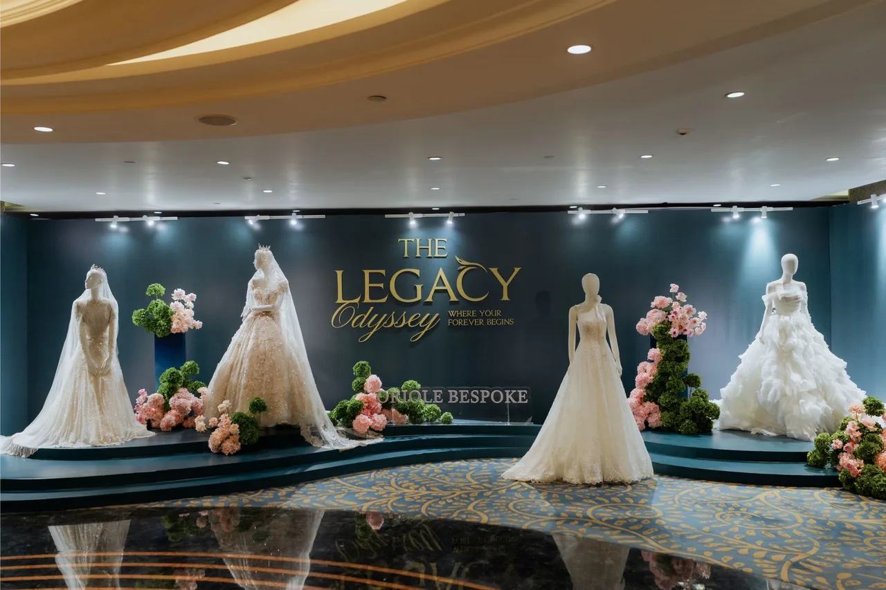 toàn cảnh không gian triển lãm cưới của The Legacy Odyssey.