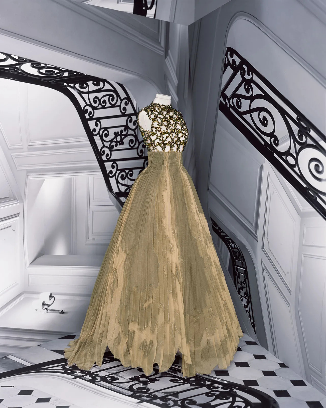 bst dior haute couture thu đông 2021 look 34