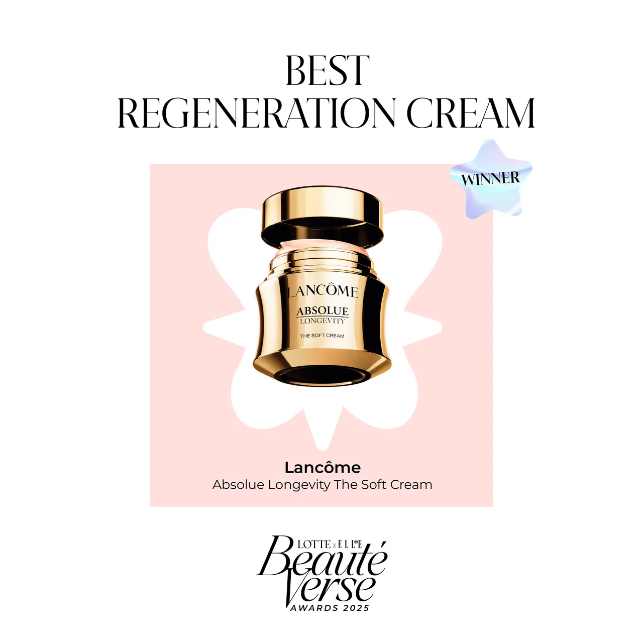 Lancôme – Absolue Longevity The Soft Cream thắng giải tại beautéverse awards