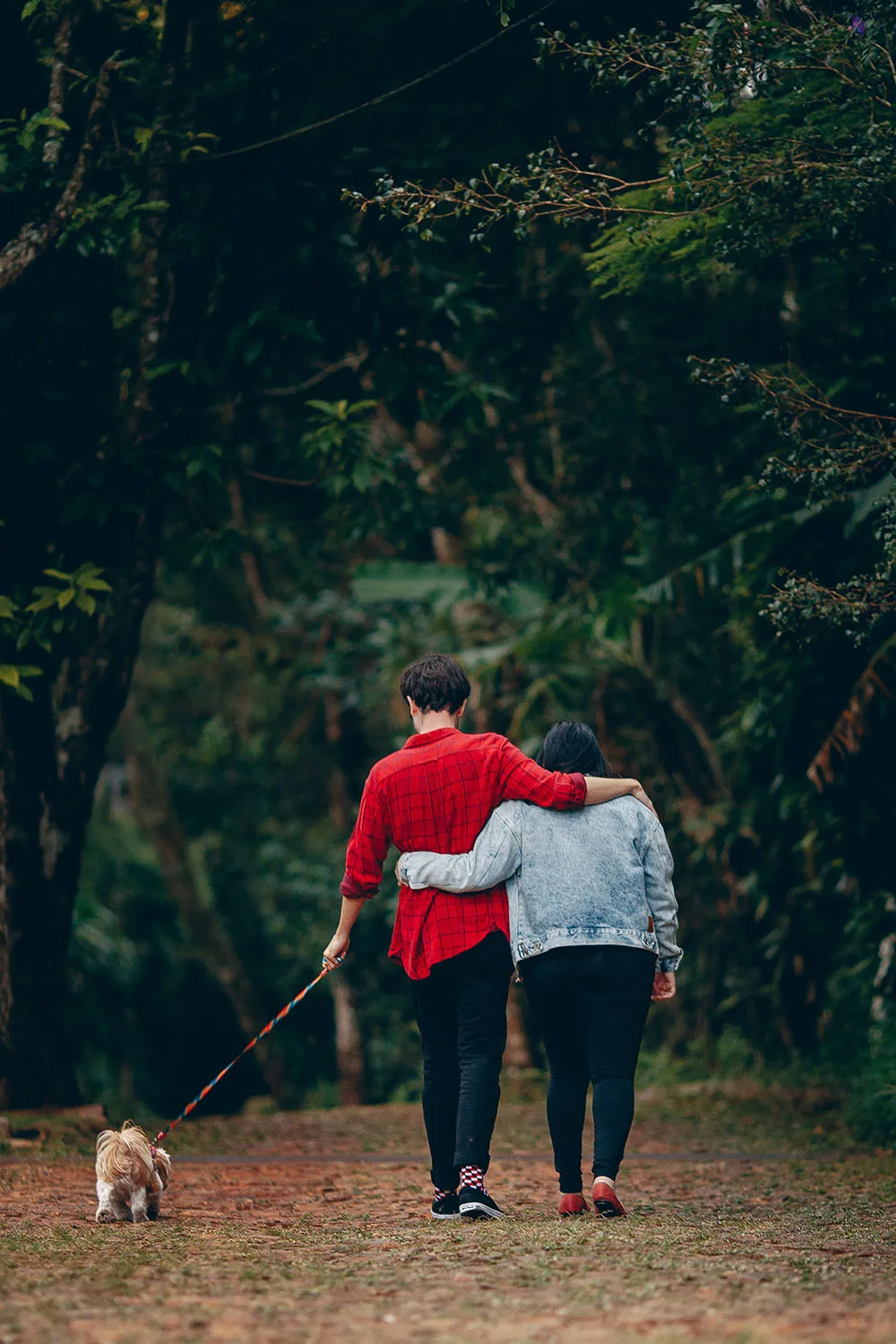cảm xúc mối quan hệ cặp đôi dắt chó đi dạo Pexels / Helena Lopes