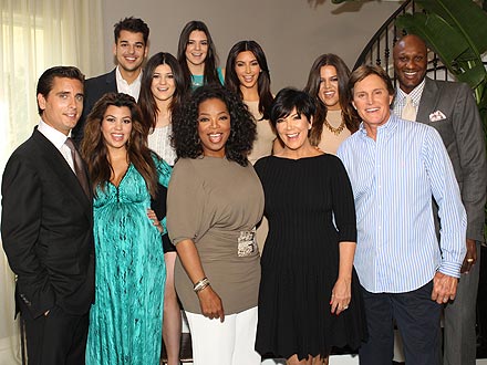 Oprah Winfrey chụp hình cùng gia đình nhà Kardashian