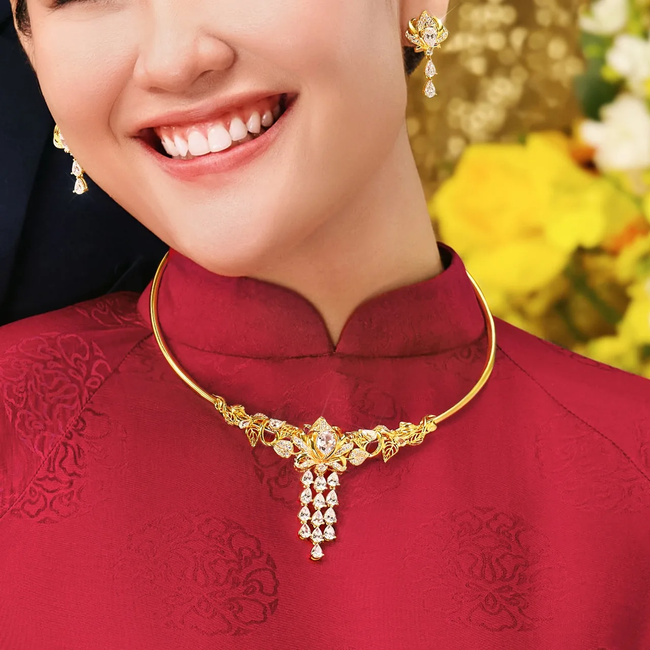 trang sức vàng cô dâu PNJ
