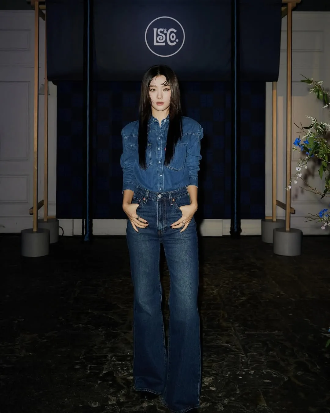 dáng quả lê uần jeans
