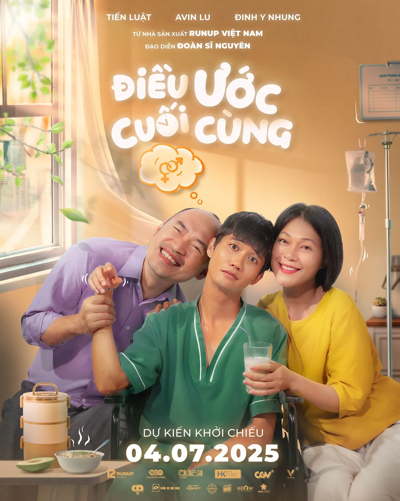 Poster phim Điều Ước Cuối Cùng gia đình Tiến Luật, Đinh Y Nhung, Avin Lu