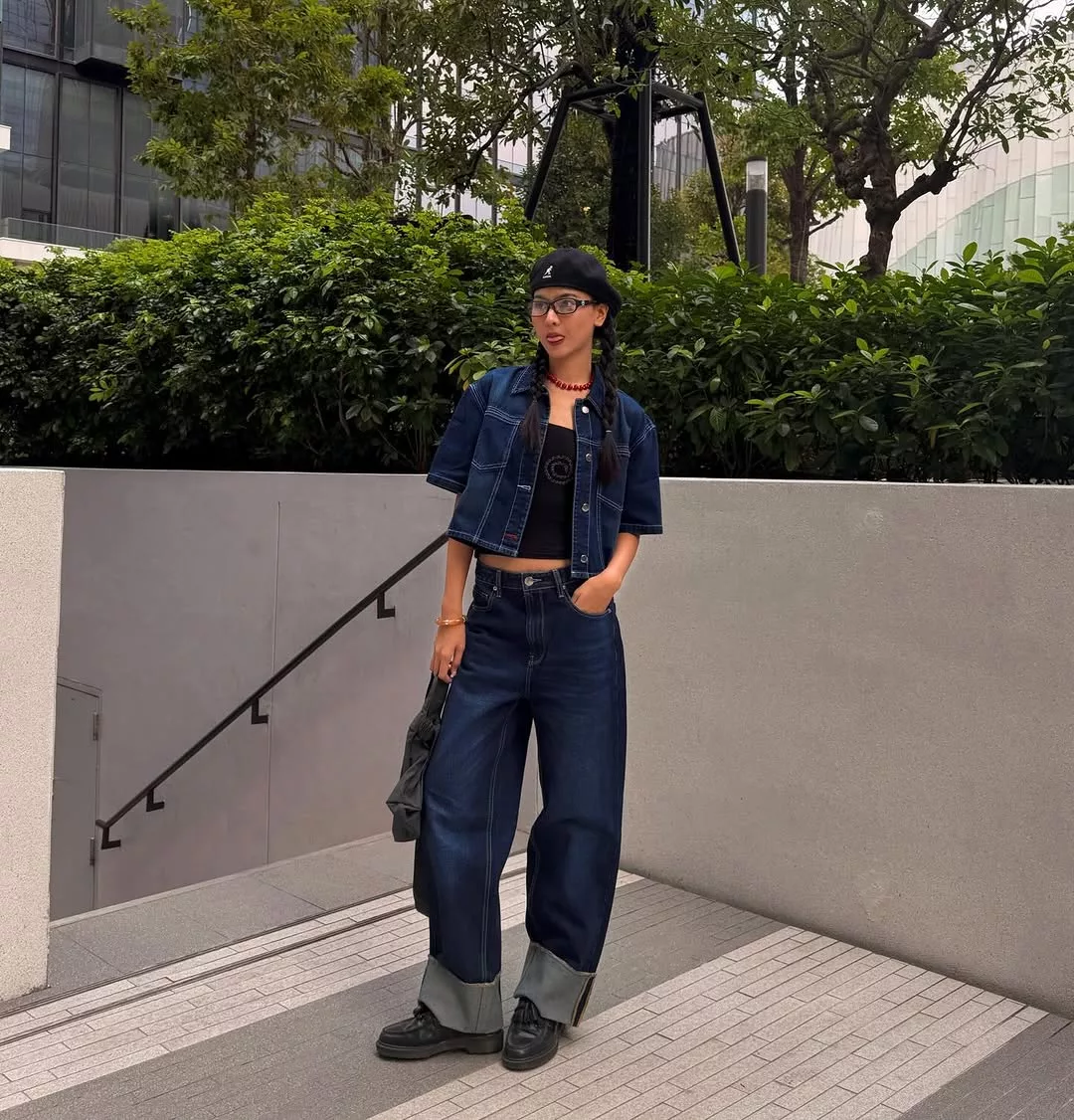 rawidream diện bản phối denim