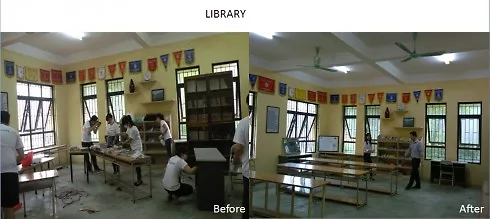Cải tạo thư viện cho nhà trường