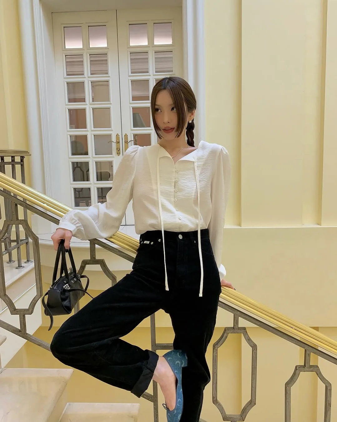 iamcorn_ quần cạp cao retro