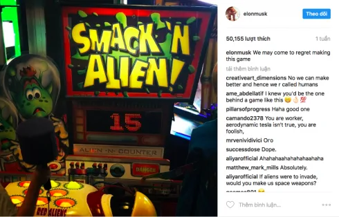 điều thú vị trên Instagram của Elon Musk