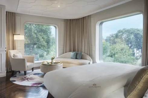 Phòng khách và phòng Suites được thiết kế thanh nhã