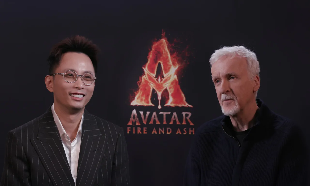 Rapper Rhymastic trò chuyện với đạo diễn phim "Avatar: Lửa Và Tro Tàn" James Cameron.
